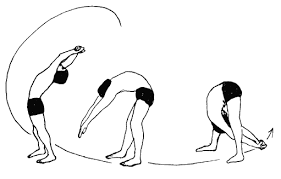 A black and white drawing of a person doing a yoga pose.