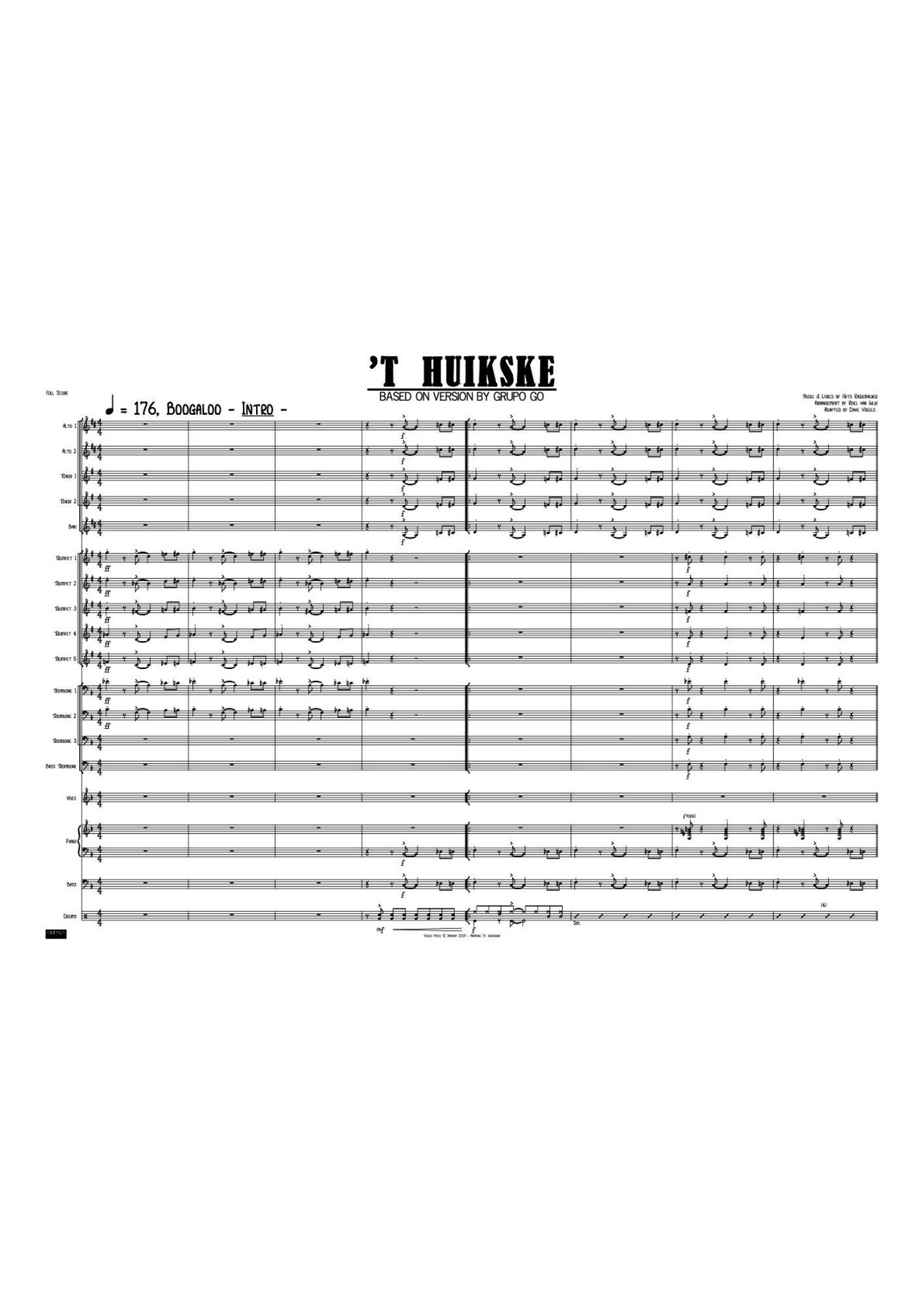 'T HUIKSKE - Big Band (5-5-4)