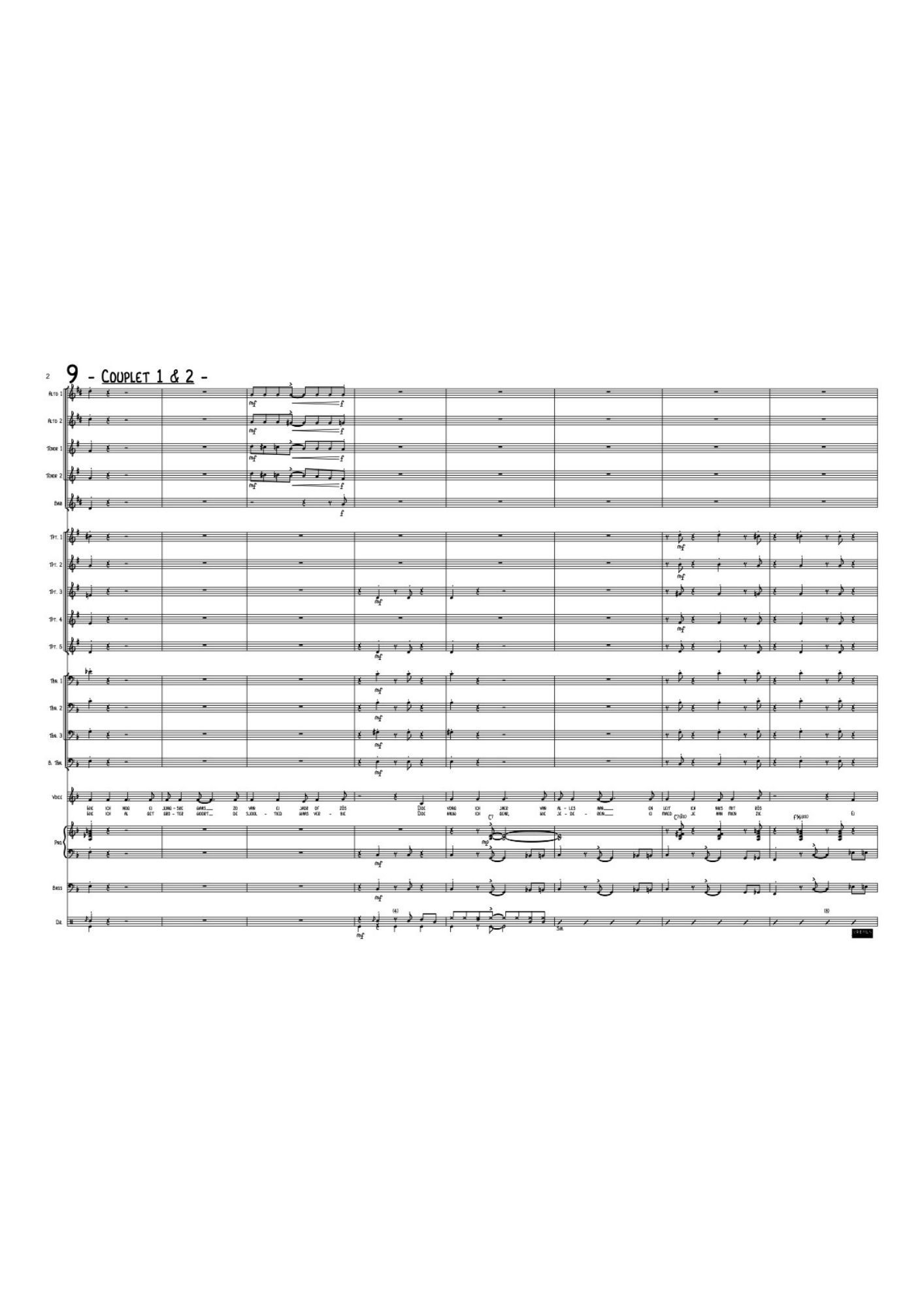 'T HUIKSKE - Big Band (5-5-4)