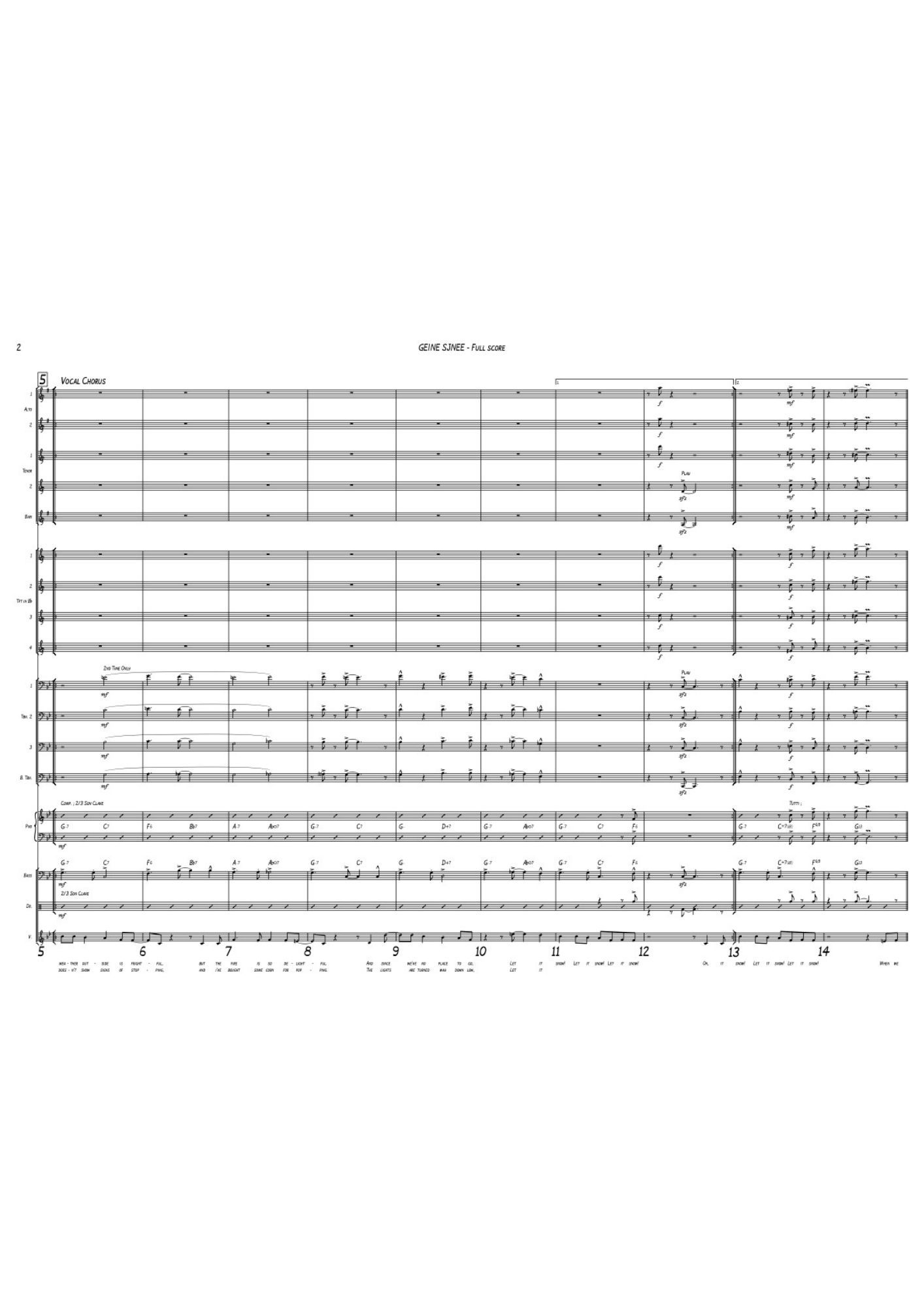 GEINE SJNEE - Big Band (5-4-4)