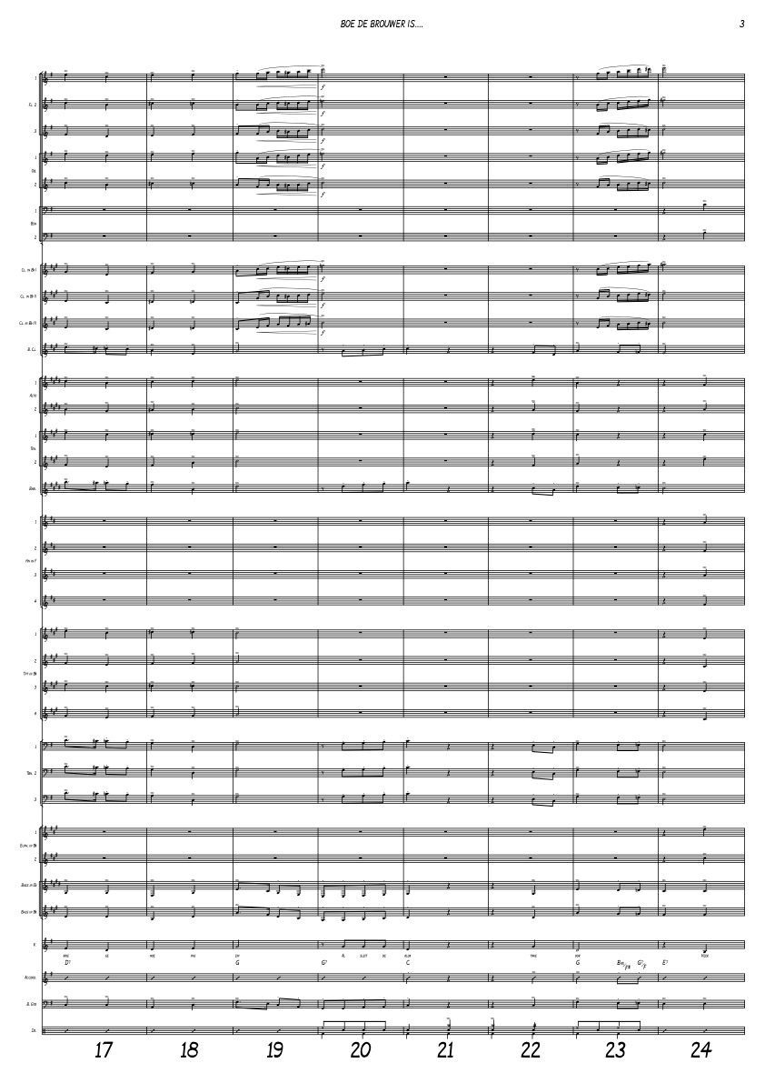 BOE DE BROUWER IS... - Windband + Vocal - Dave Vreuls