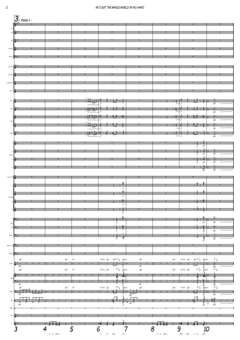 HE'S GOT THE WHOLE WORLD IN HIS HAND - Windband + Gospel Choir