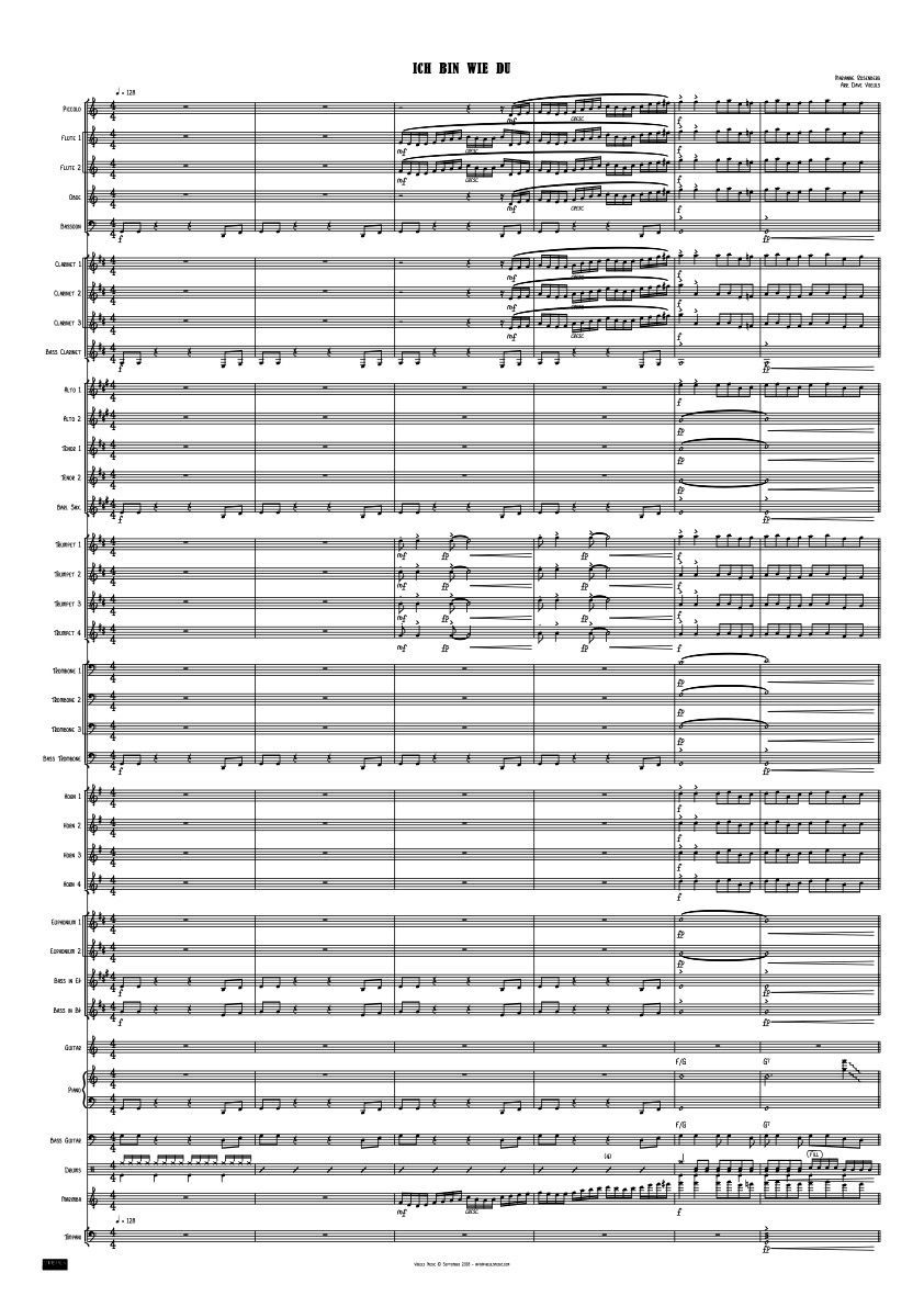 ICH BIN WIE DU - Windband + Vocal - Dave Vreuls