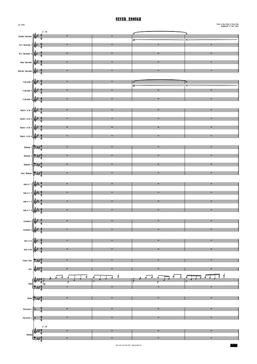 NEVER ENOUGH - Fanfare + Vocal