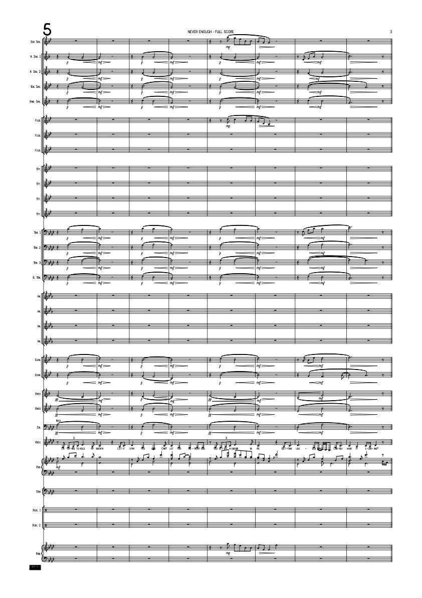 NEVER ENOUGH - Fanfare + Vocal
