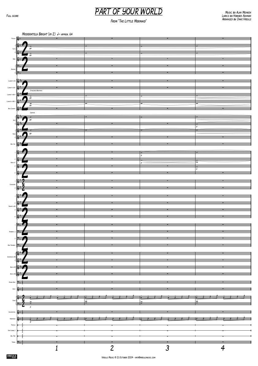 PART OF YOUR WORLD - Windband + Female Vocal