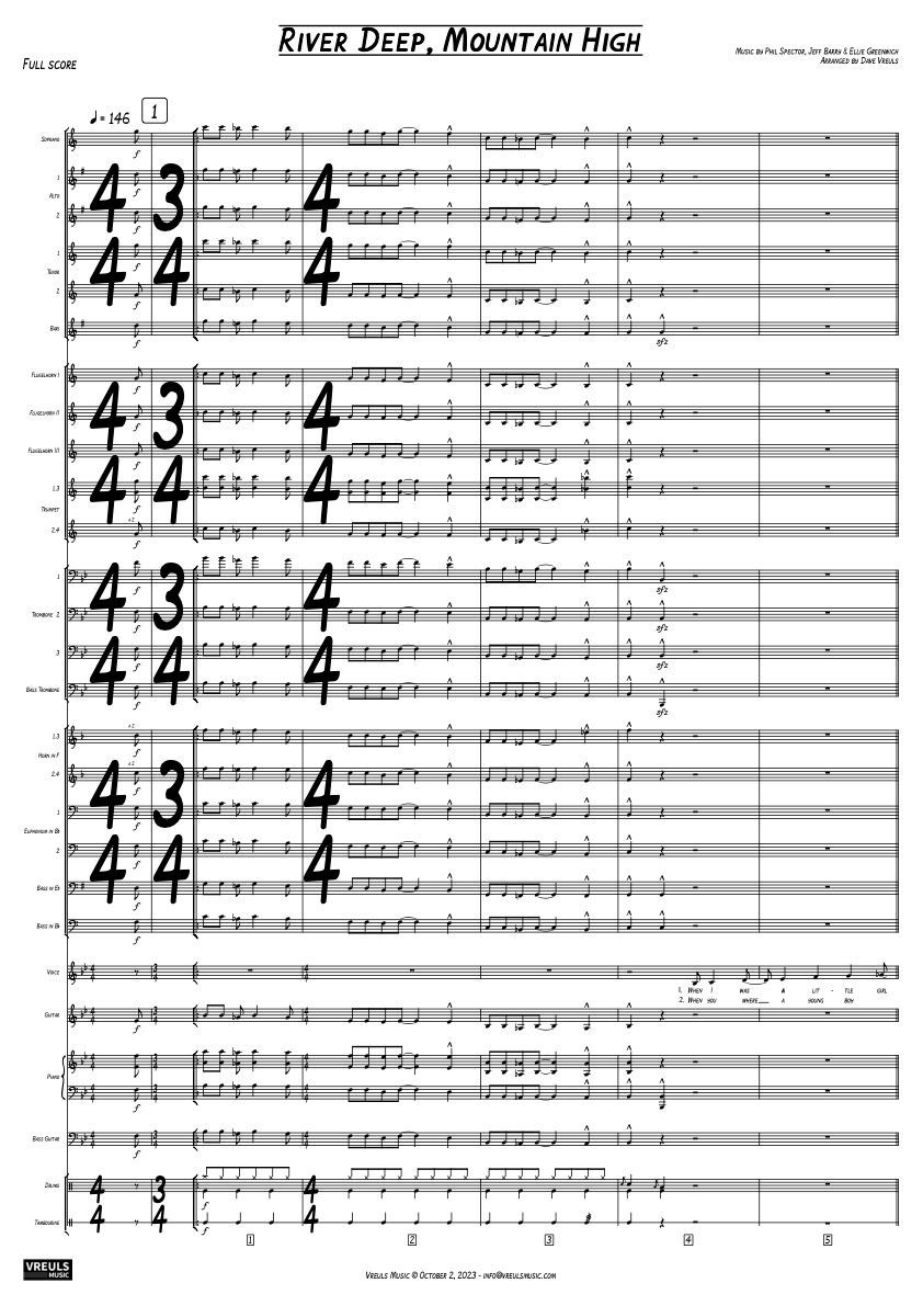 RIVER DEEP, MOUNTAIN HIGH - Fanfare + Vocal