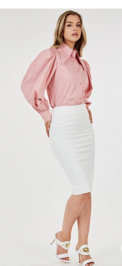 ZIPPER CLOSURE PENCIL MIDI SKIRT
