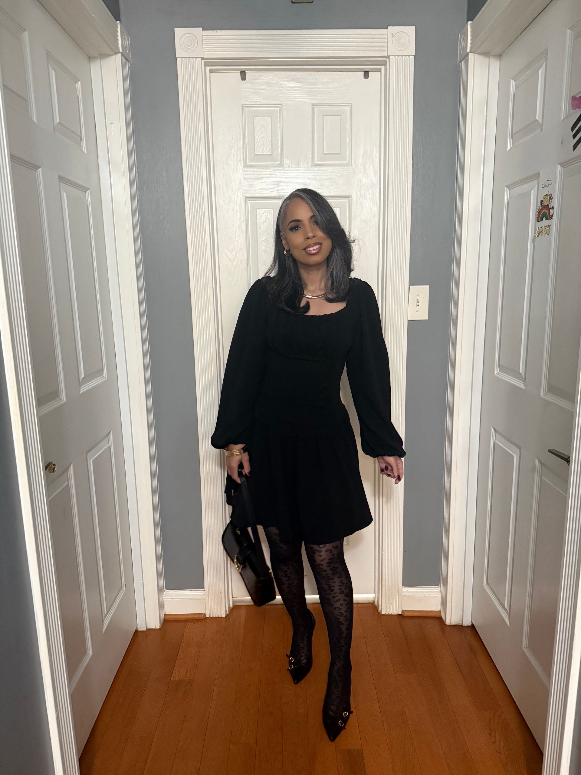 BLACK DRESS.
