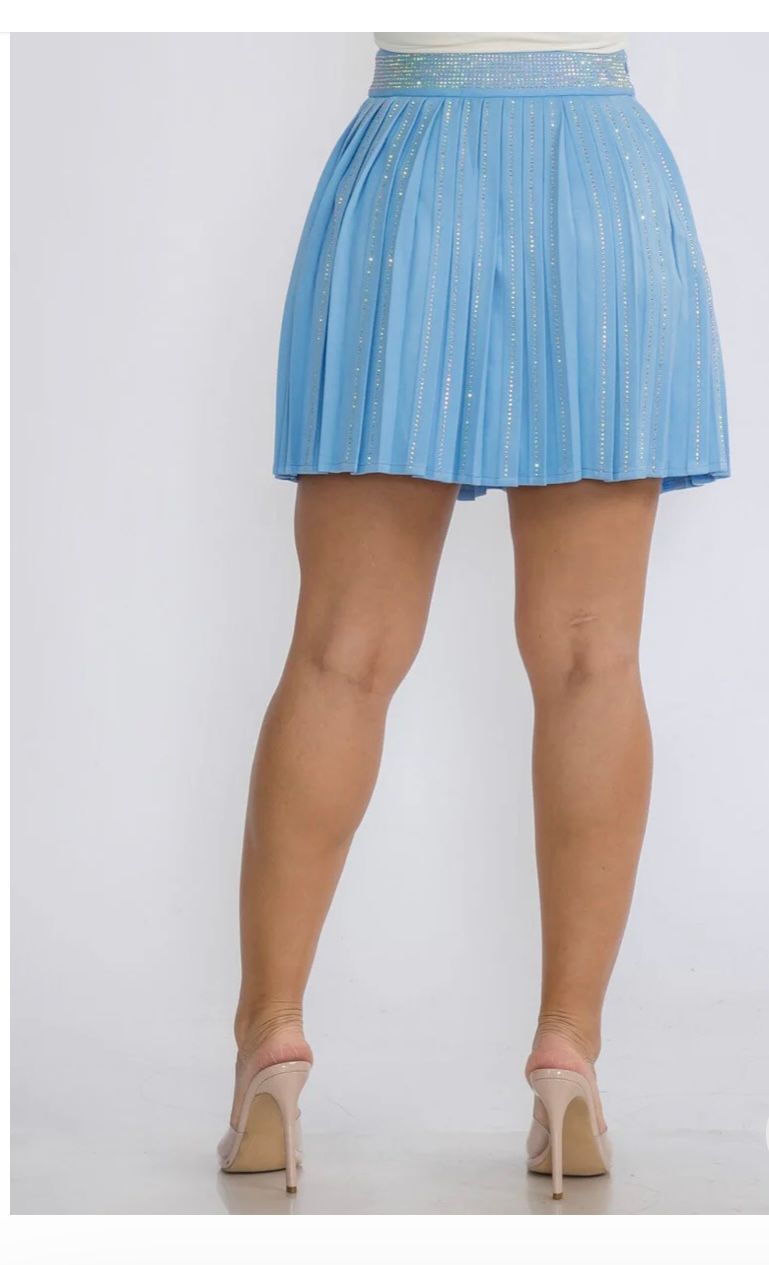 BABY BLUE MINISKIRT