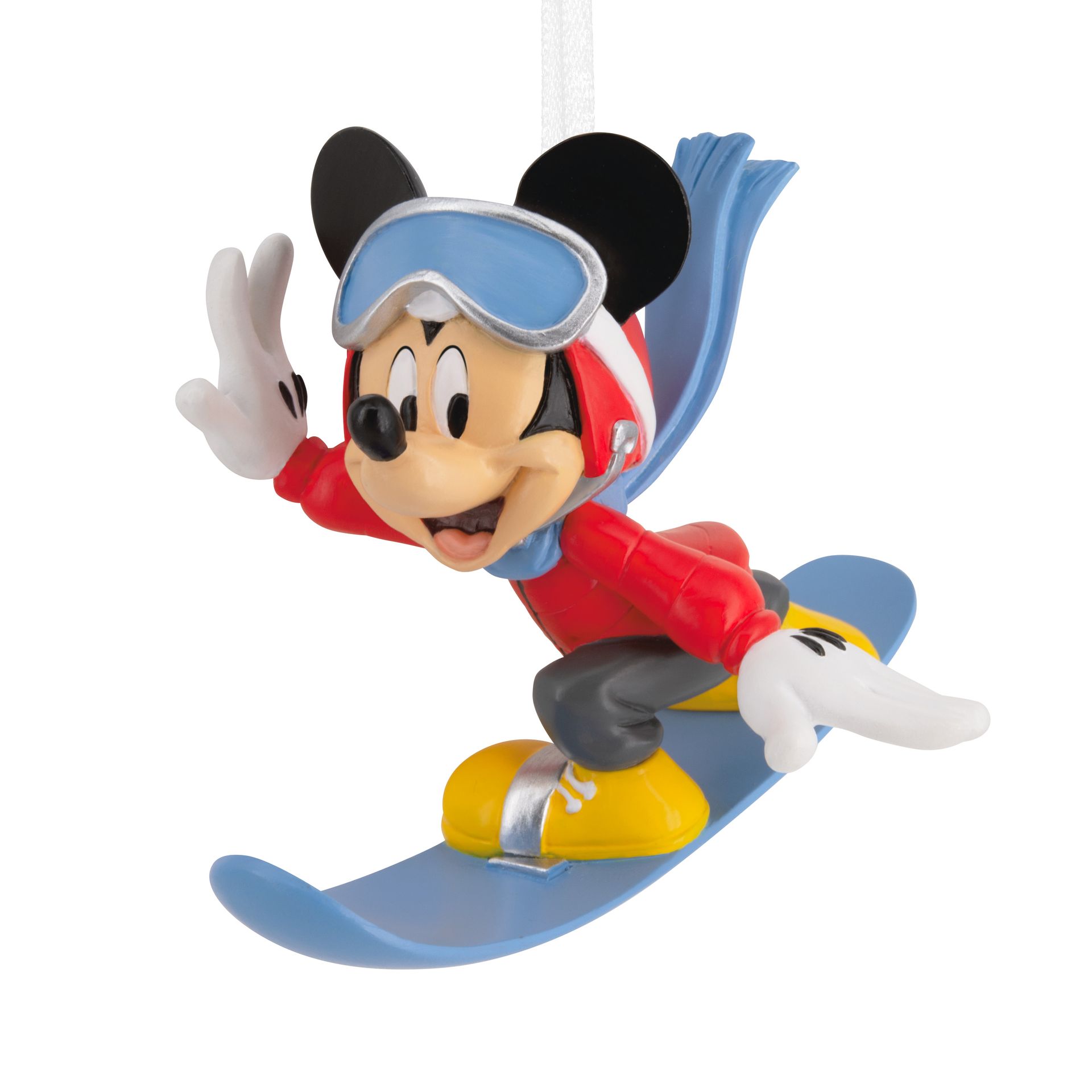 hallmark ornament mickey snowboard