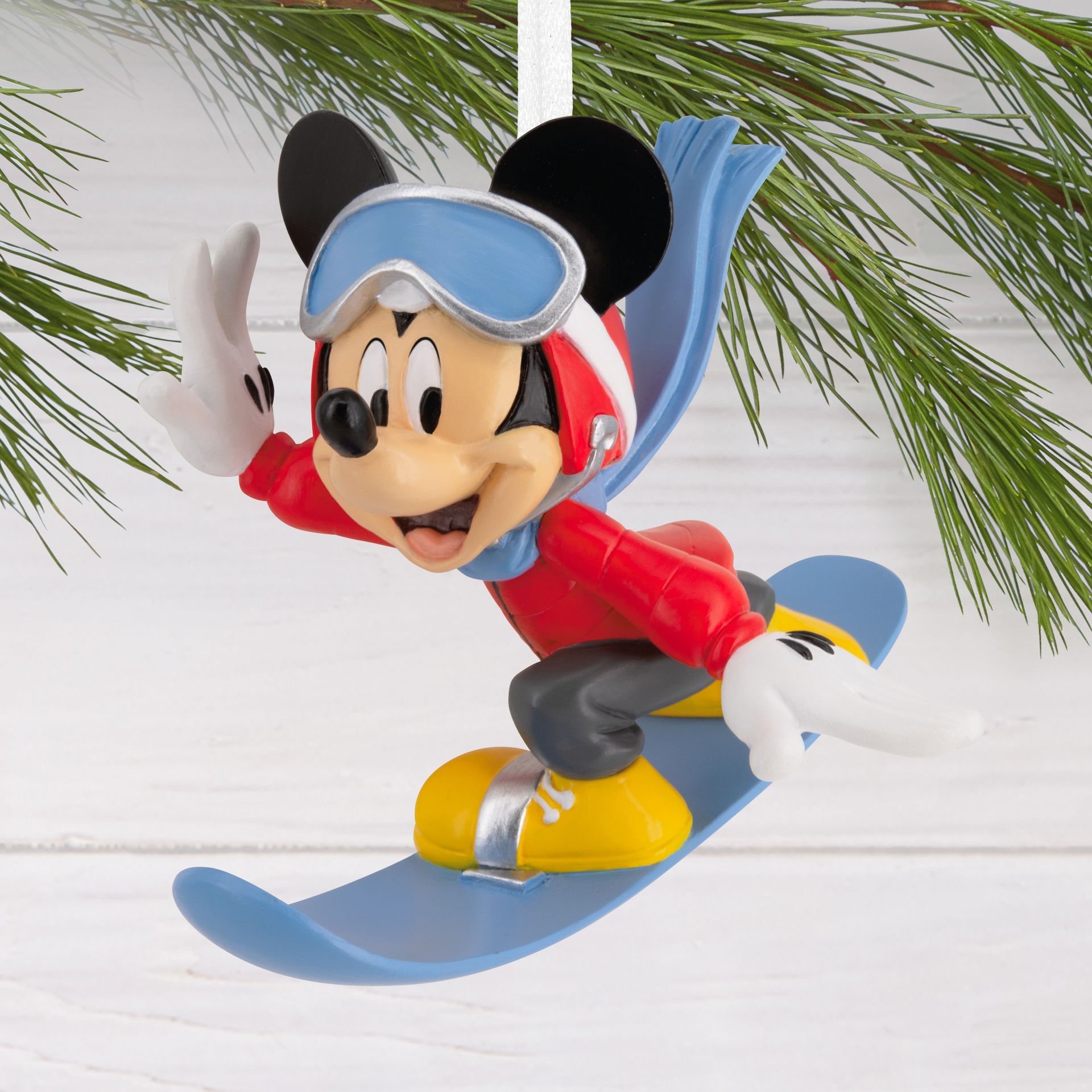 hallmark ornament mickey snowboard