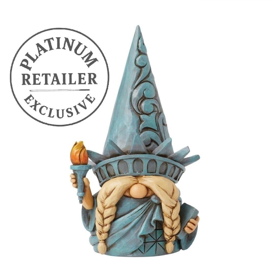 Jim Shore Heartwood Creek Statue of Liberty Gnome Figurine Lady of Freedom