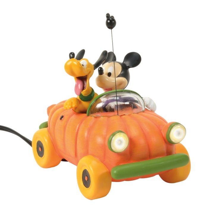 Mickey & Pluto in Pimpkin Car - Disney Village by D56 6013683  Pre order