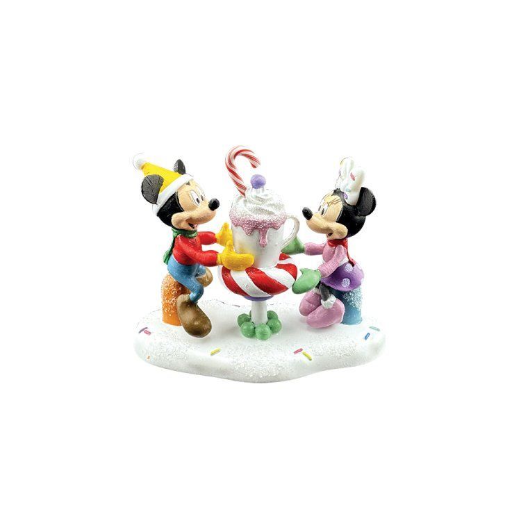 Mickey & Minnie with Cocoa Figurine - Disney Village by D56 6018337  Pre order
