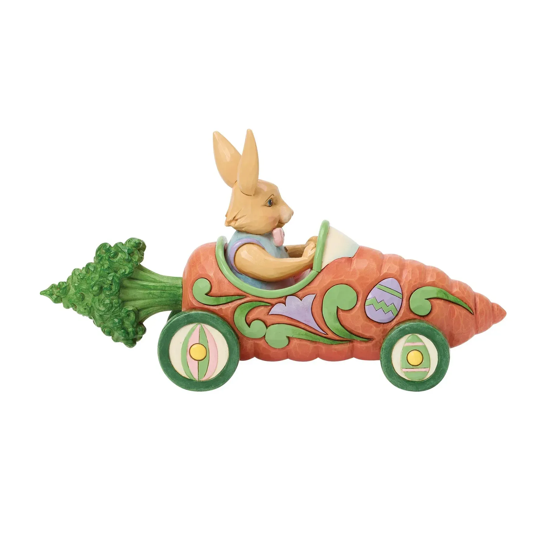 Bunnies on Parade Carrot Car Figurine -