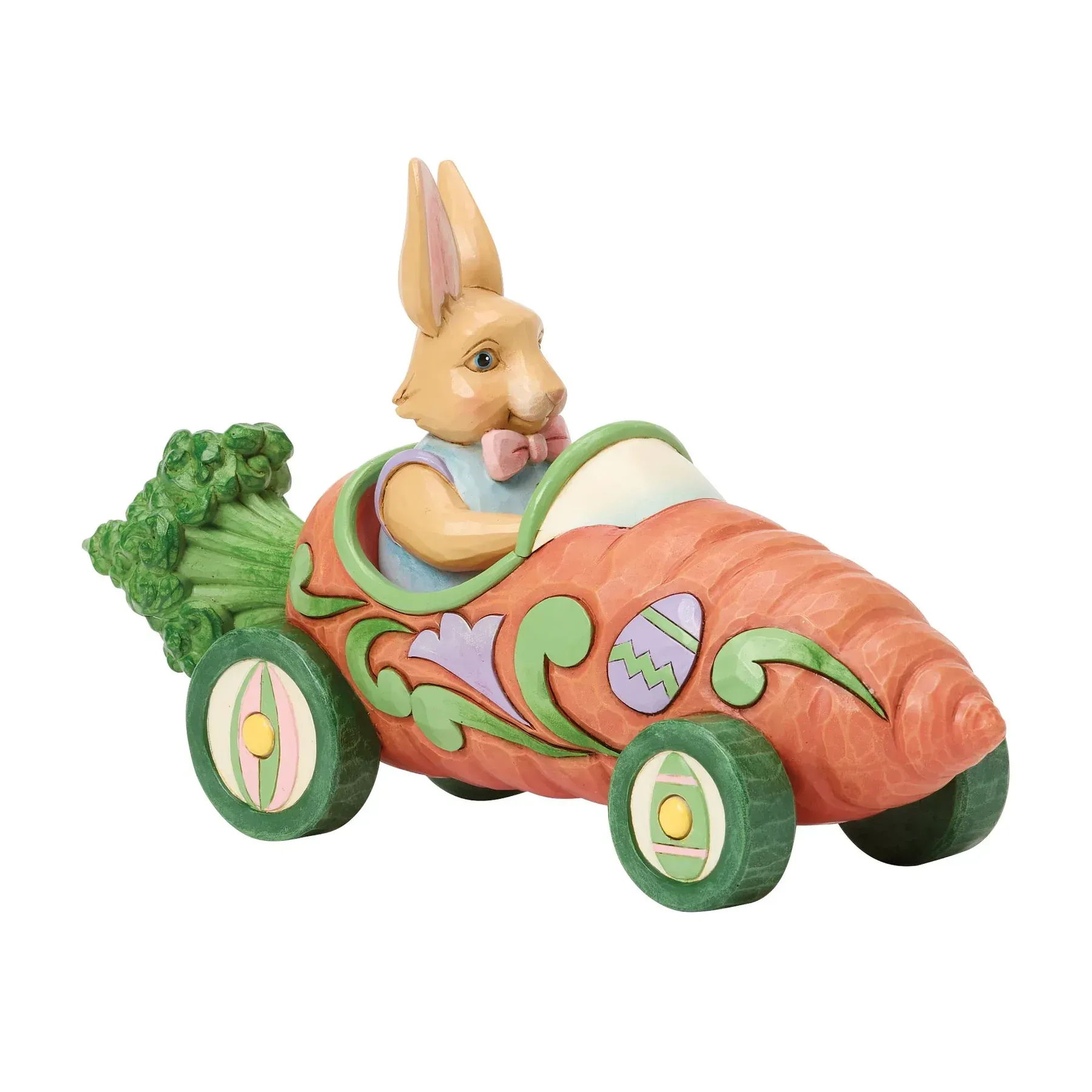 Bunnies on Parade Carrot Car Figurine -