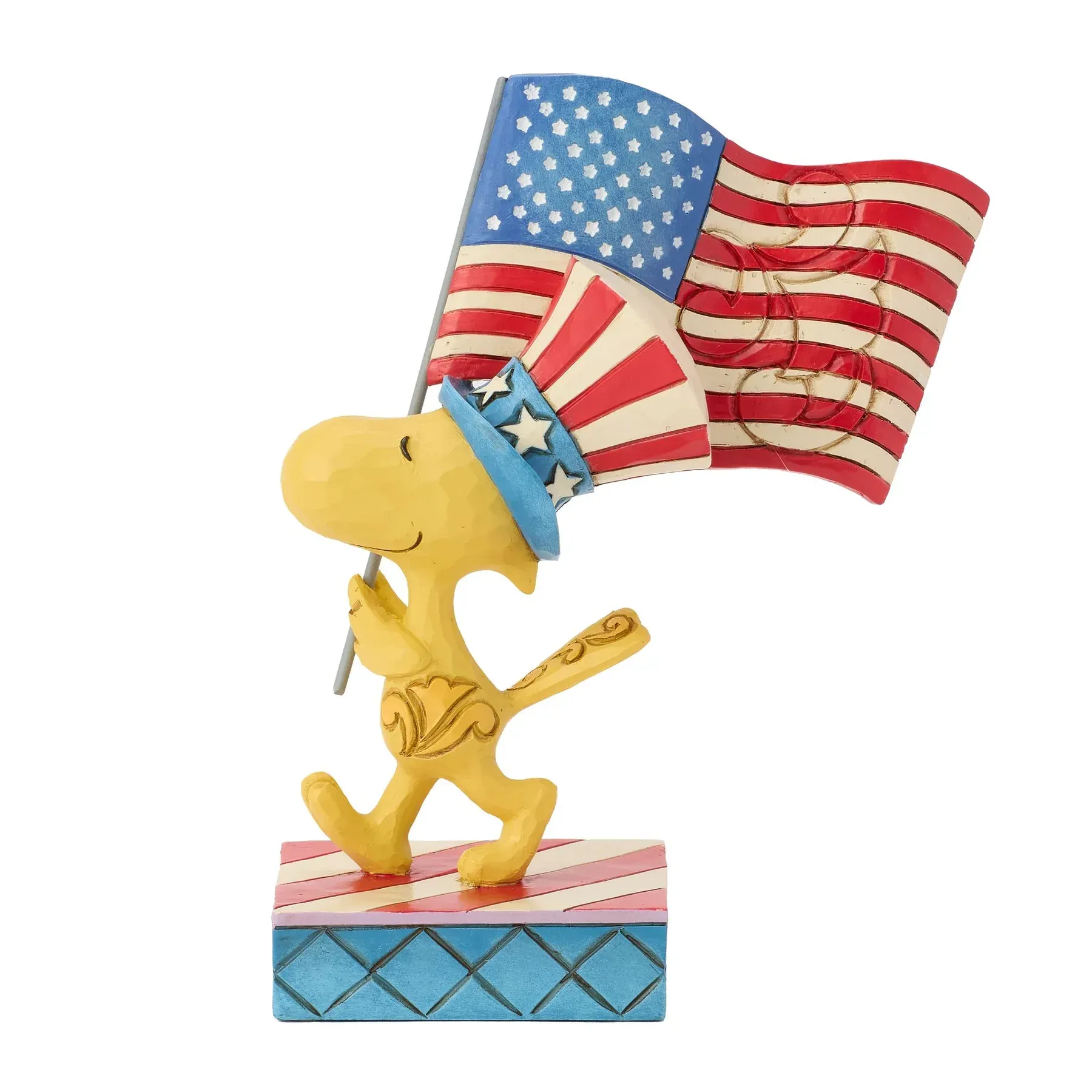 Patriotic Woodstock Figurine -