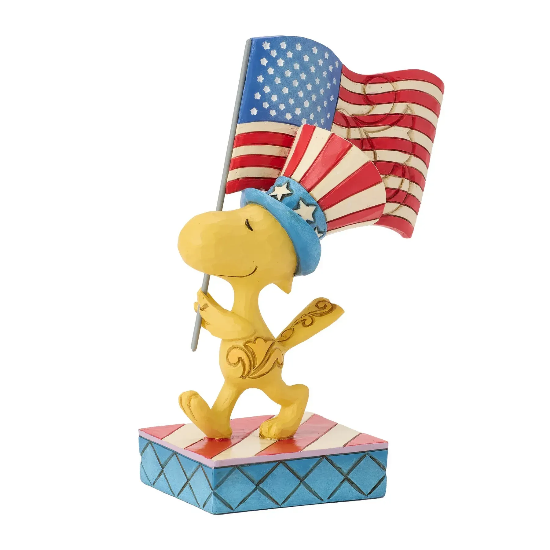 Patriotic Woodstock Figurine -