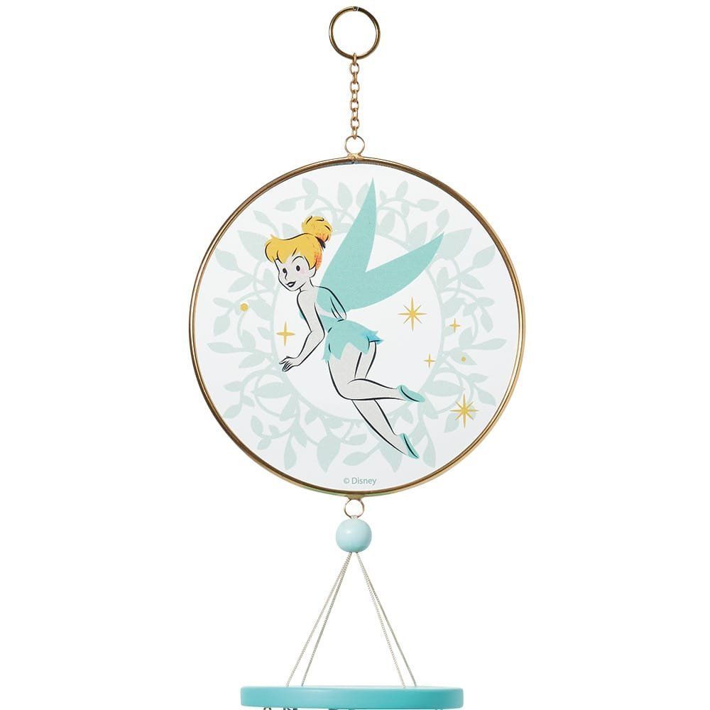 Windgong met een feeënmotief, turquoise belletjes en een gouden ster.
