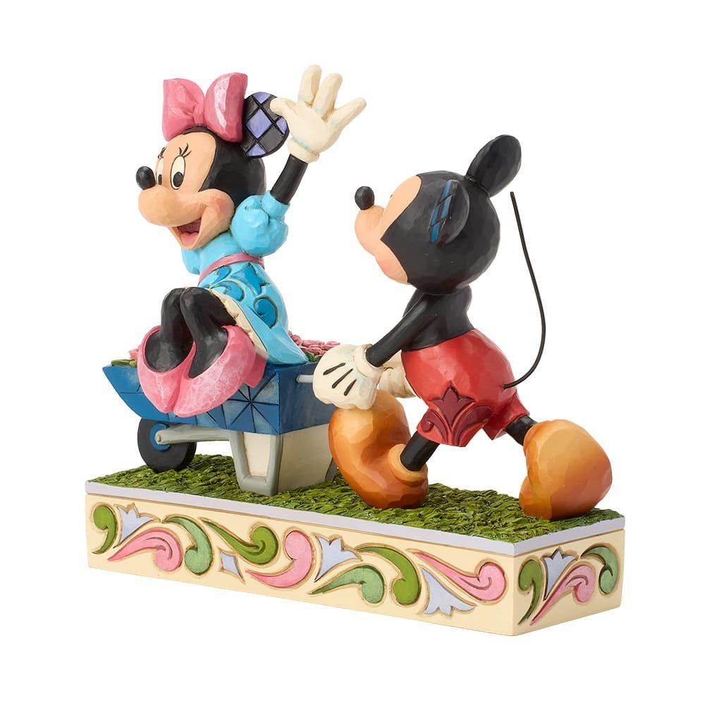 Mickey Minnie Wheelbarrow Figurine 6019895