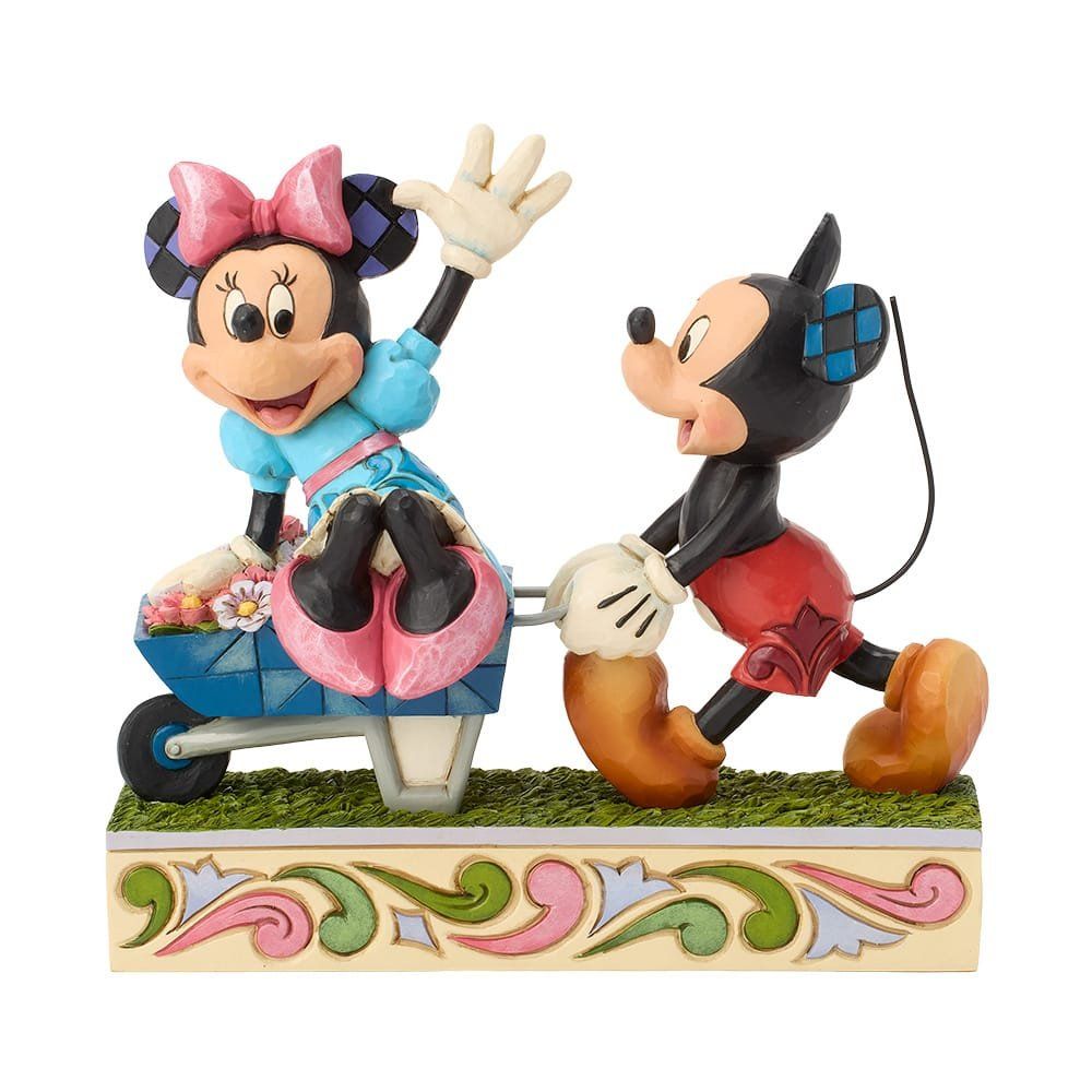 Mickey Minnie Wheelbarrow Figurine 6019895