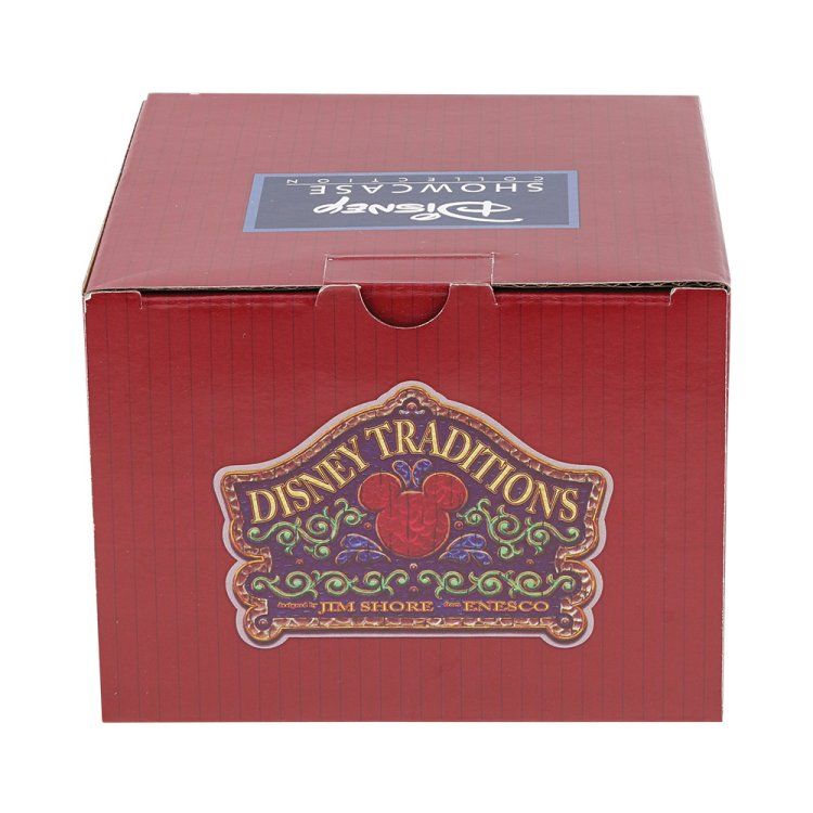 Rode Disney Traditions-doos met Mickey Mouse-embleem.