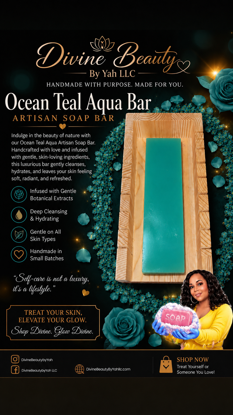 Ocean Teal Aqua Bar