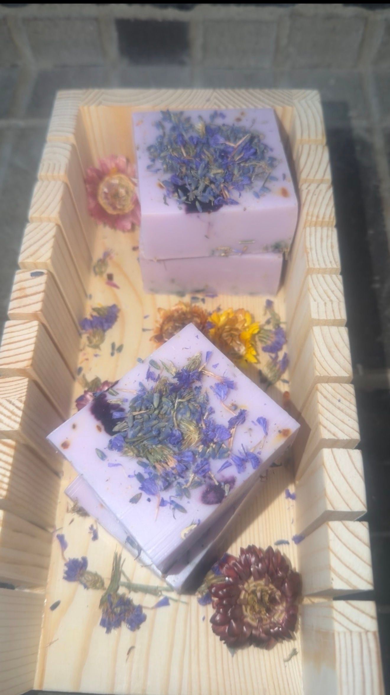Lavender Cake Bars