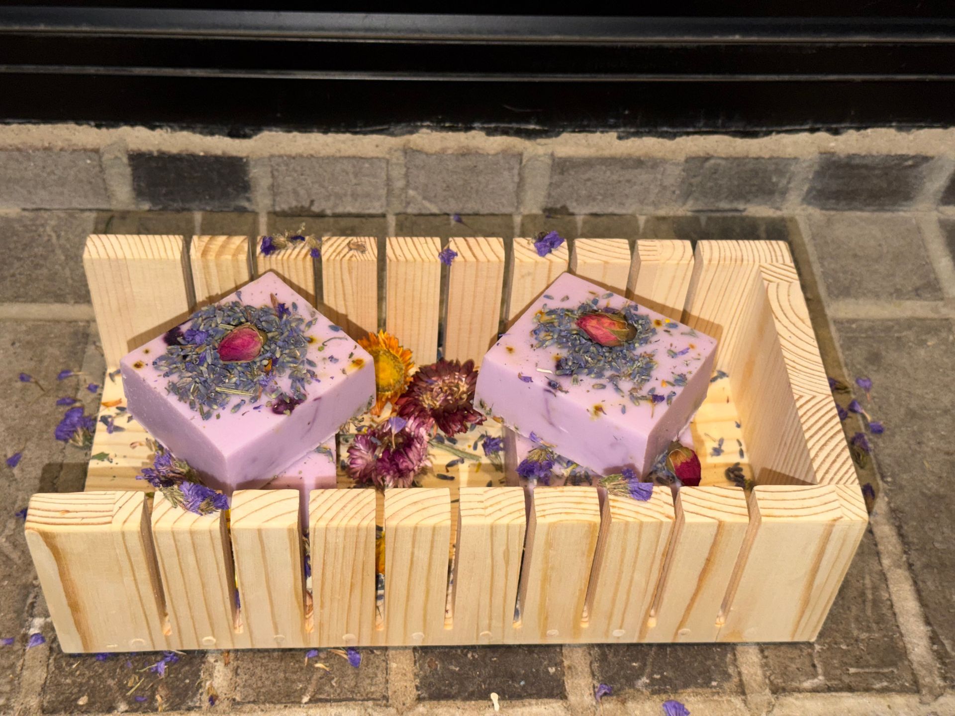 Lavender Cake Bars