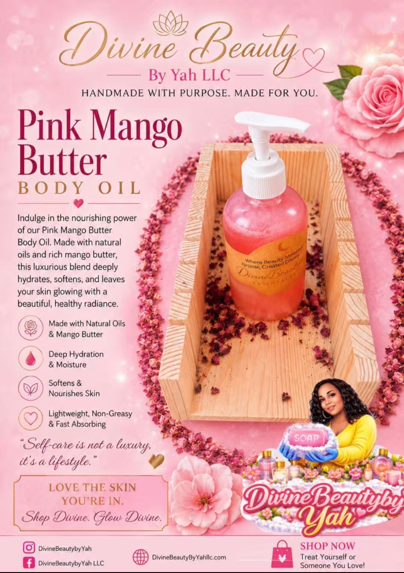 Pink Mango Butter Body Oil