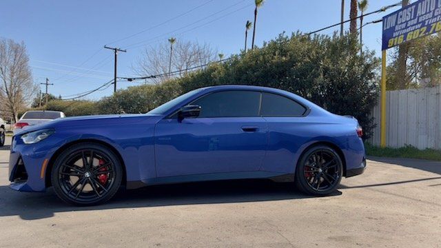 Blue Car Side View