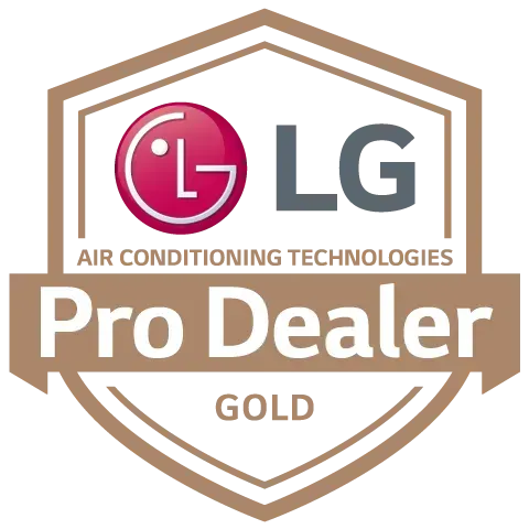 LG Air Conditioning Technologies Pro Dealer HVAC badge logo