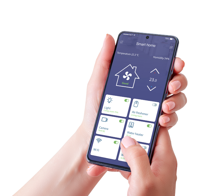 A person is holding a smart phone in their hands. A person is holding a smart phone in their hands.