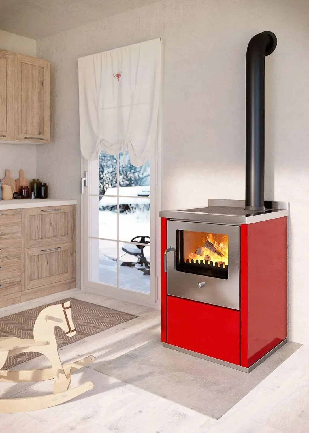 CUCINA A LEGNA DE MANINCOR MOD. E60