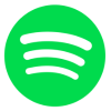 A green circle with three white lines inside of it.