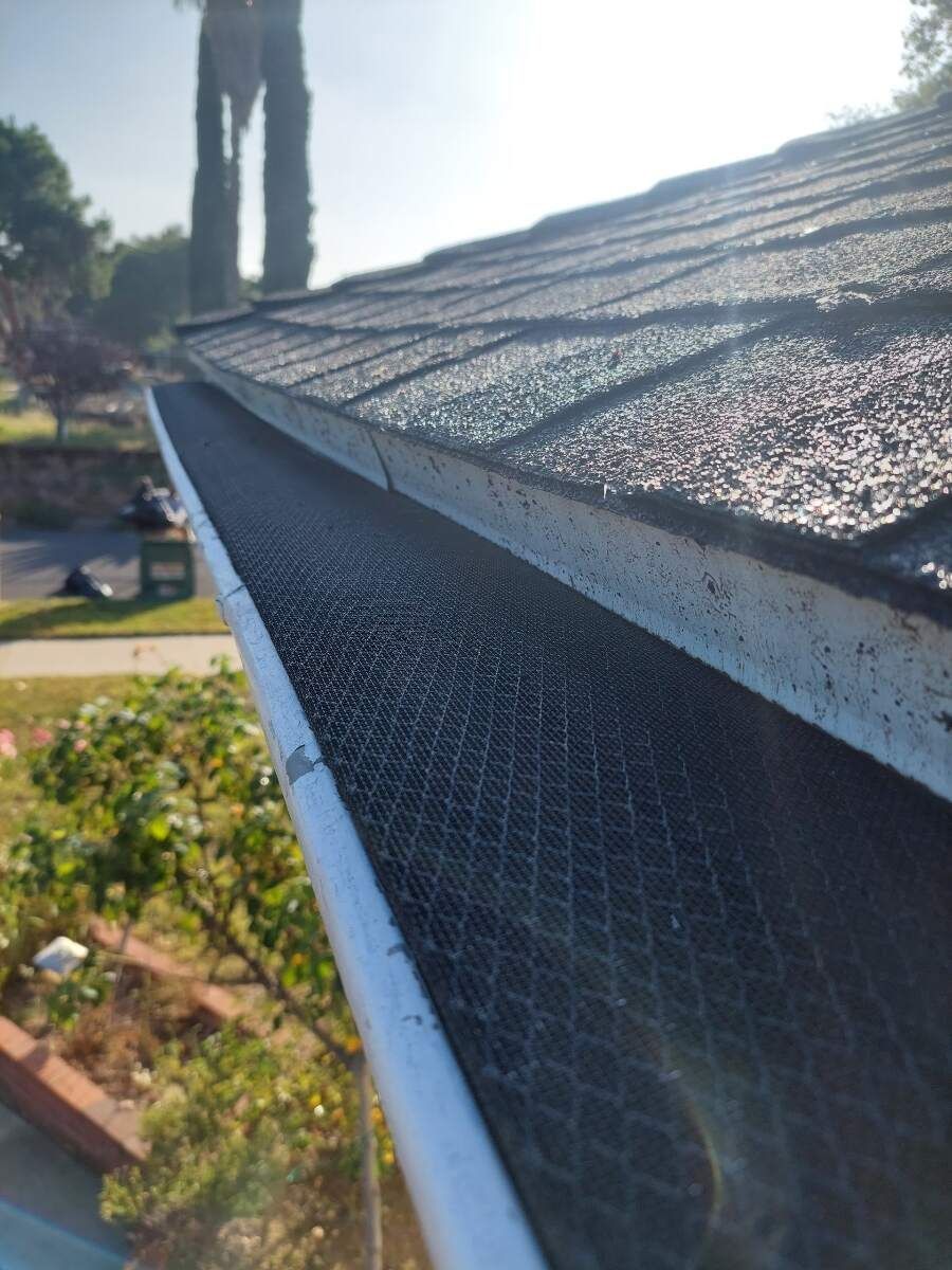 multi color shingle roof gutter screens