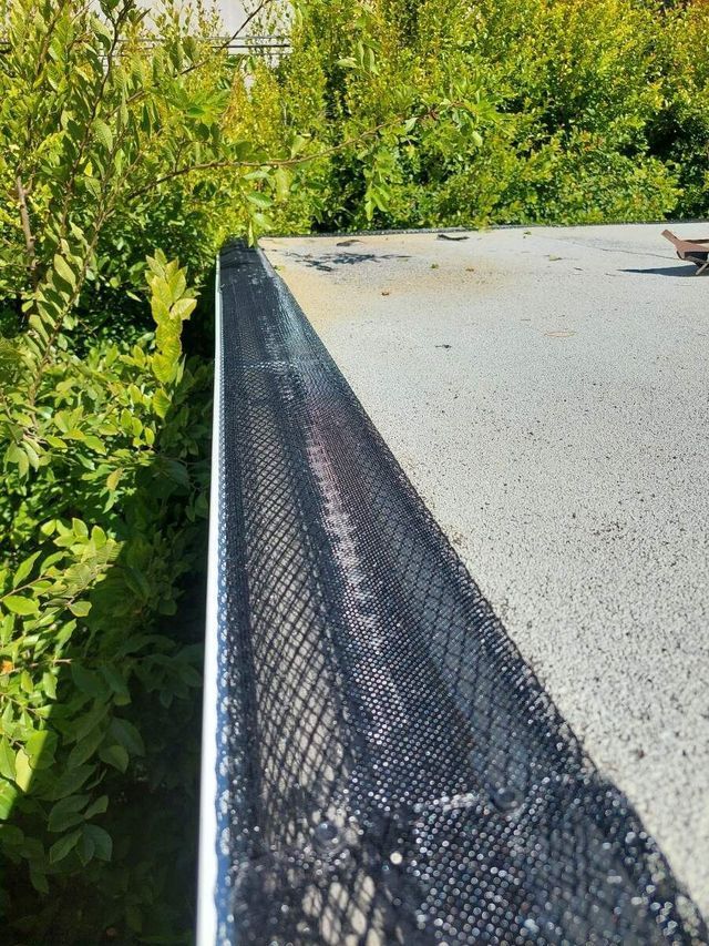 flat roof gutter screens