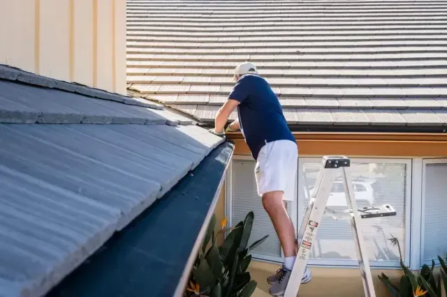 flat tile roof gutter screens