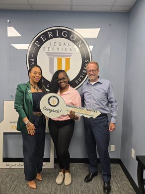 Perigon celebrating a closing on a new home