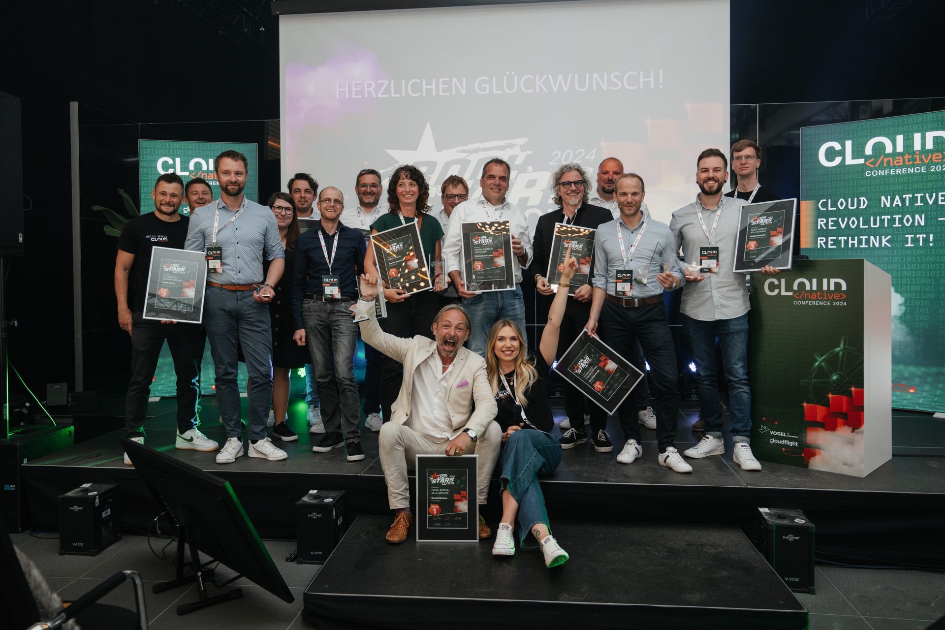 Gewinnerinnen und Gewinner der Cloud Native Rockstar Awards 2024