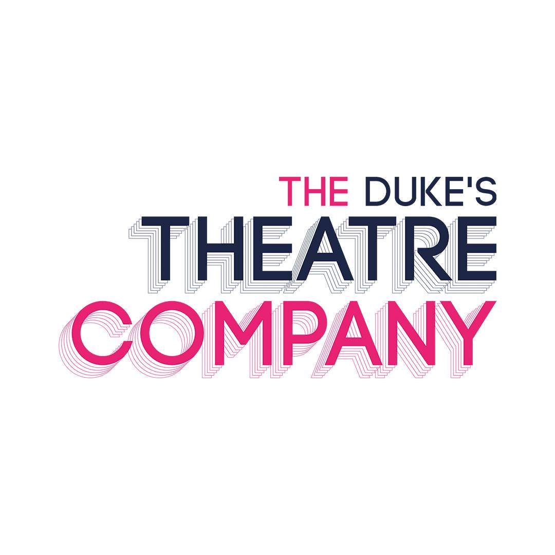 The duke 's theatre company logo on a white background.