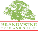 A logo for brandywine tree and shrub
