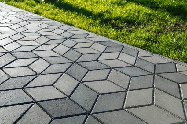 Modern stamped concrete design