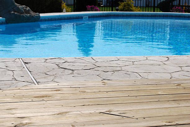 concrete pool deck