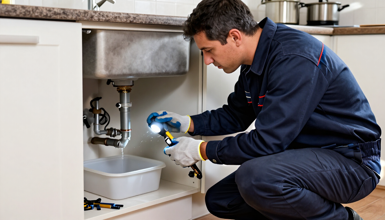Inspección profesional para detectar una pérdida de agua