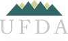 UFDA logo with teal mountains above gray letters