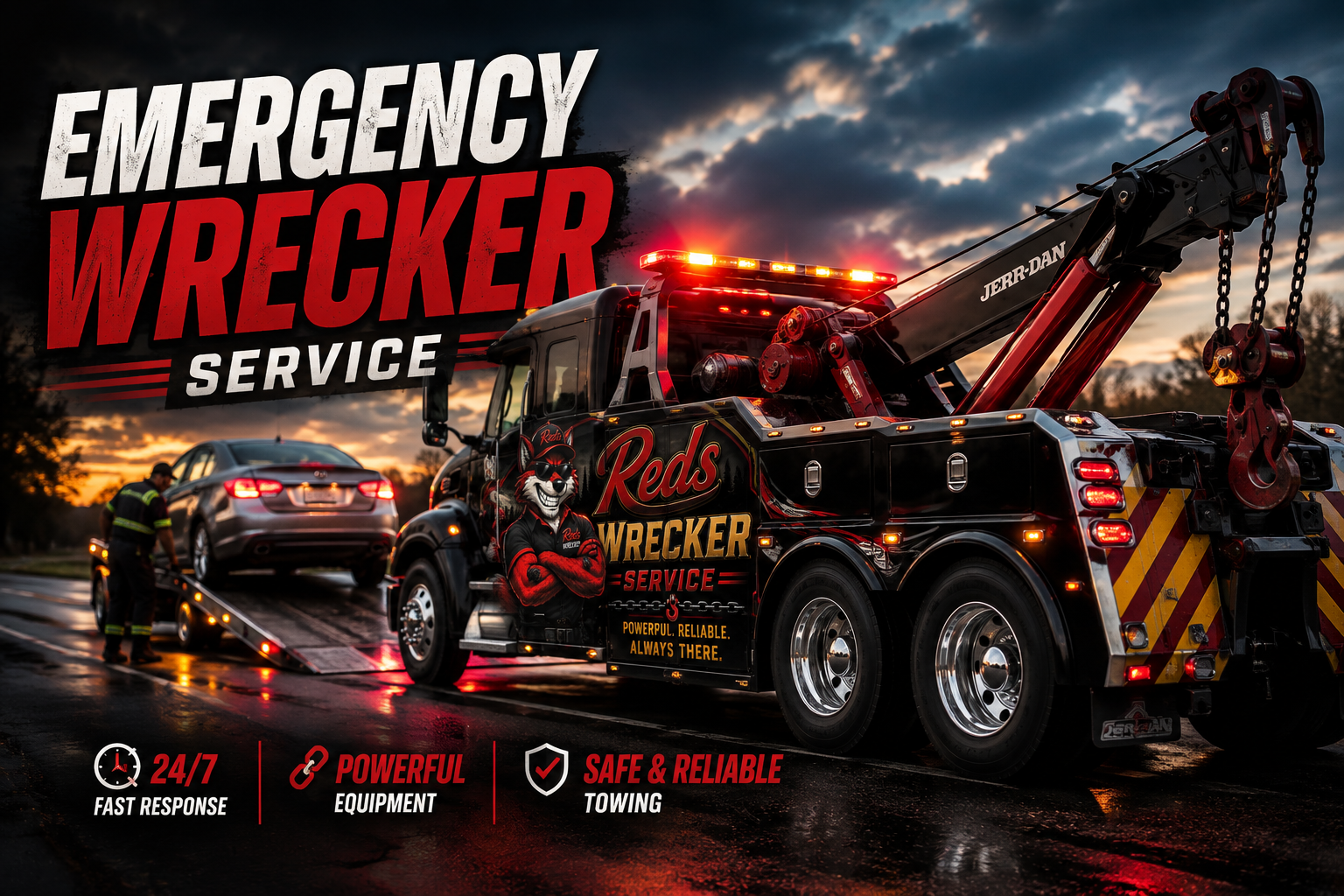 Emergency wrecker service in Spartanburg SC — Red's Wrecker Service