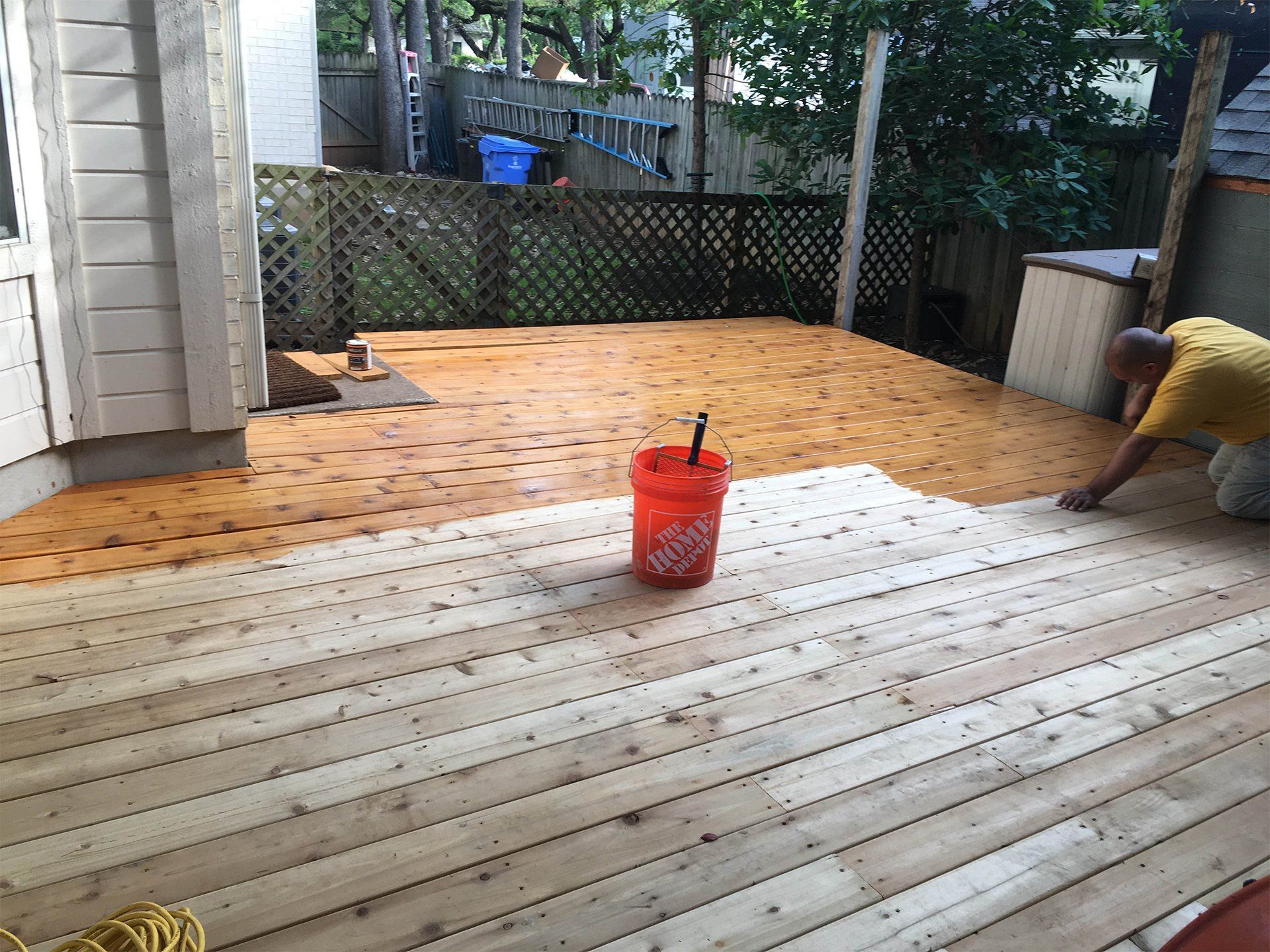 Wood Stain Paint on Deck