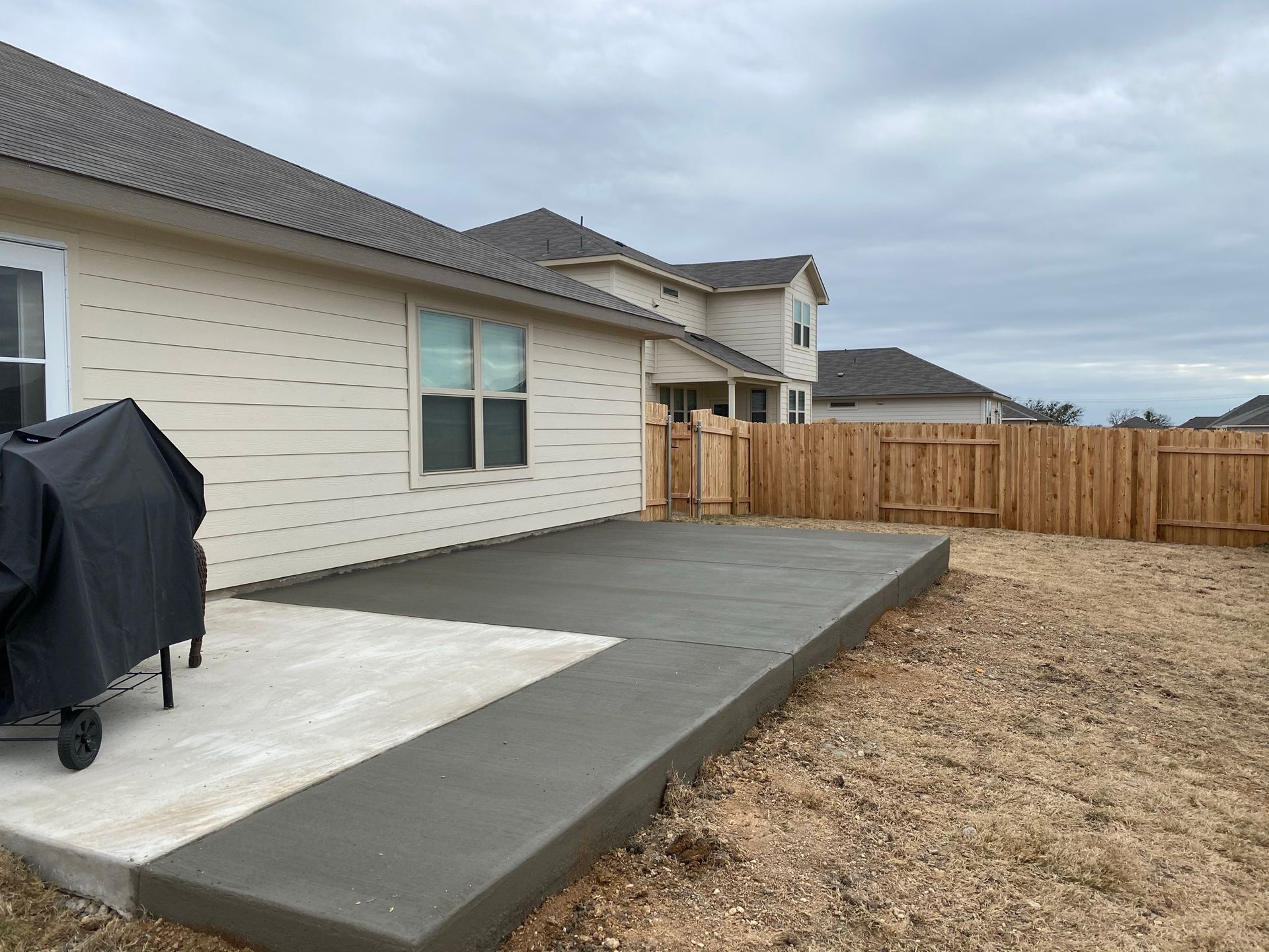 After Concrete Porch Installation